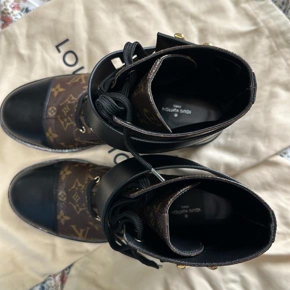 Louis Vuitton wonderland flat ranger boot casual luxury leather - Picture 2 of 9